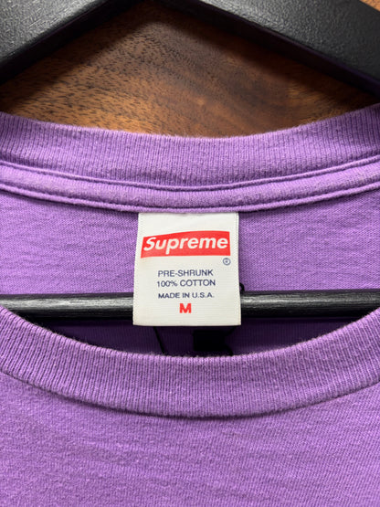 AW2019 Supreme ‘Motion Logo’ Purple Cotton T-Shirt
