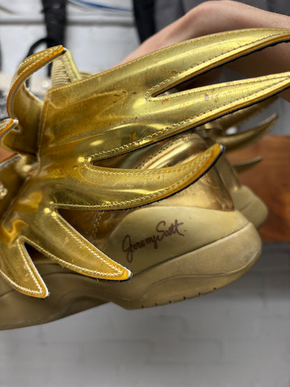 Jeremy Scott x Adidas ‘Wings 3.0’ Gold Leather High Top Sneakers