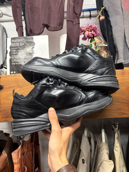 Martine Rose x Nike ‘Air Monarch’ Black Leather Low Top Sneakers