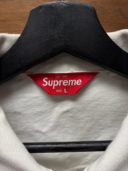 SS2022 Supreme x Diado Moriyama ‘Patchwork Collage’ White Denim Trucker Jacket