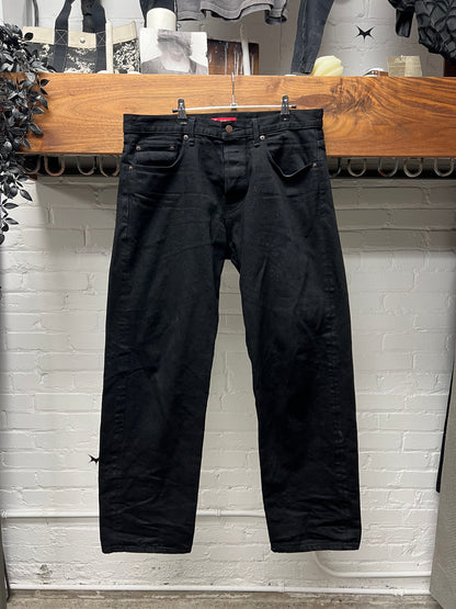 Supreme Black Heavyweight Straight/Wide Leg Denim