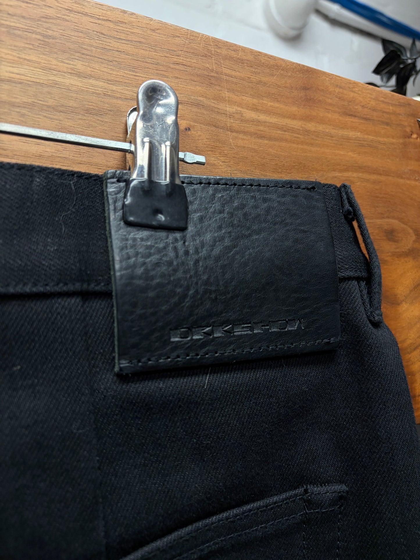 Rick Owens 16oz Japanese Denim ‘Geth’ Black Wide Cut Jeans