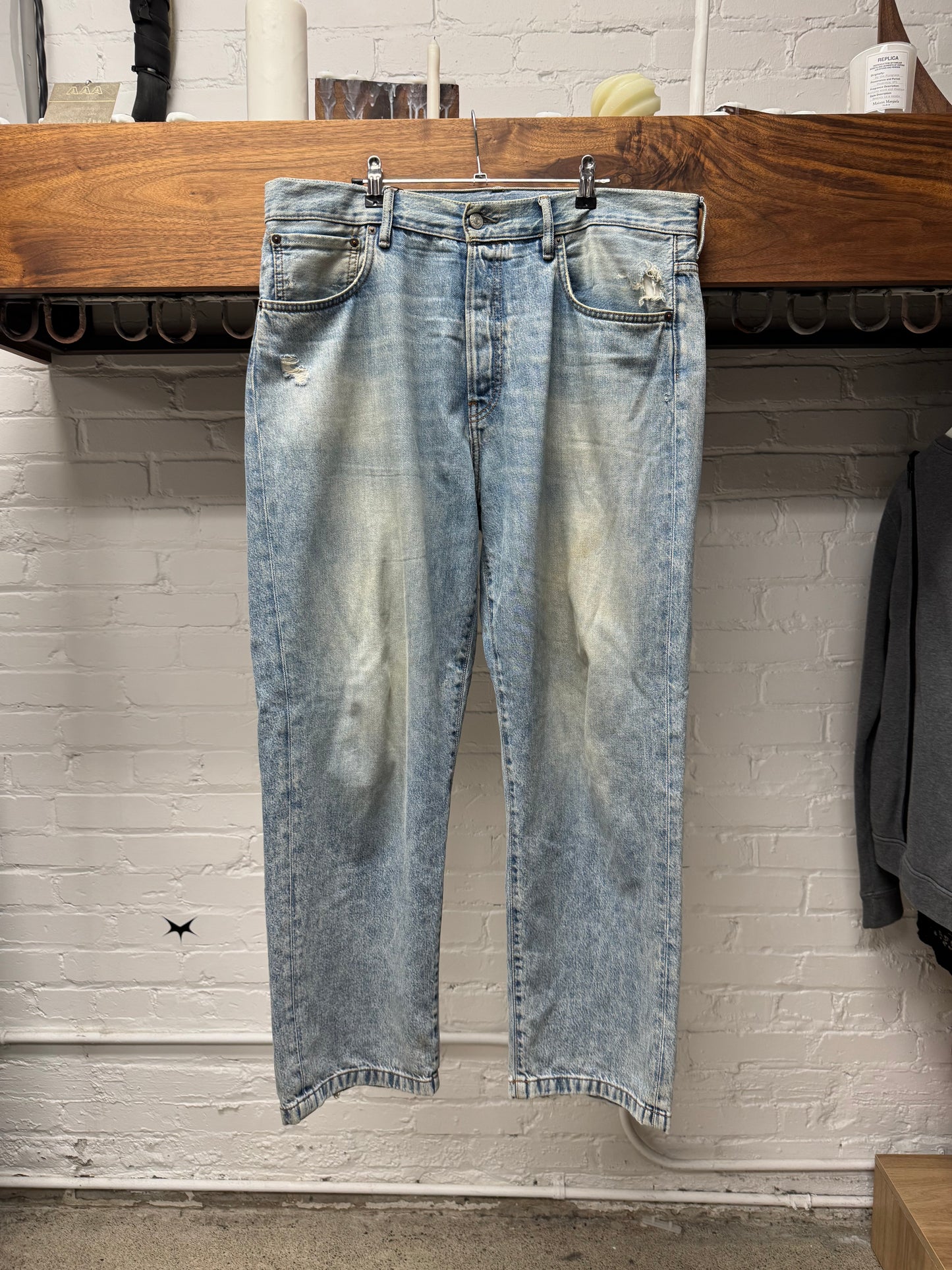Acne Studios ‘1991’ Light Wash Blue Wide Leg Denim