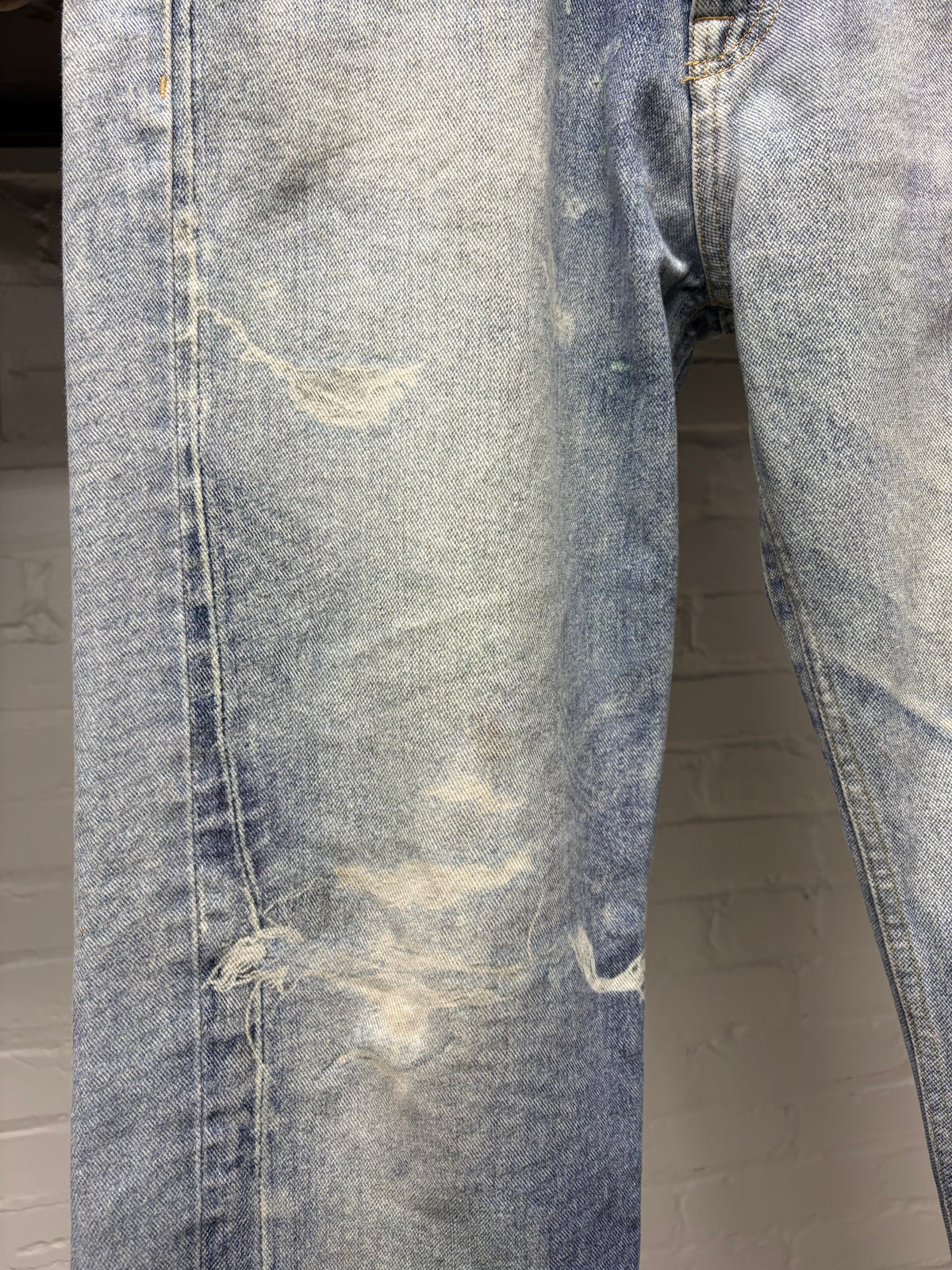Our Legacy Trompe L’œil ‘Third Cut’ Washed Blue Denim