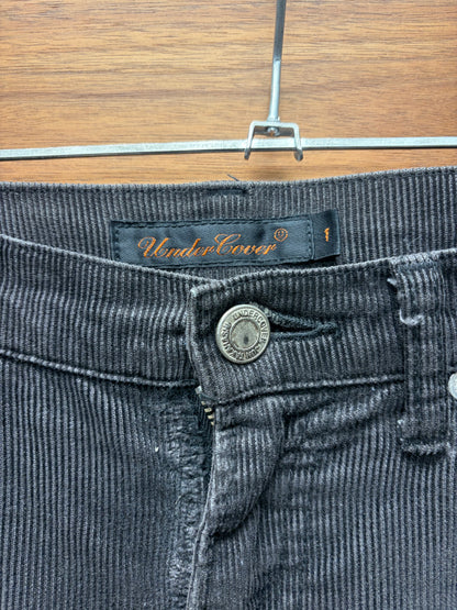 AW2006 Undercover ‘GuruGuru’ Faded Black Corduroy ‘Bug Denim’