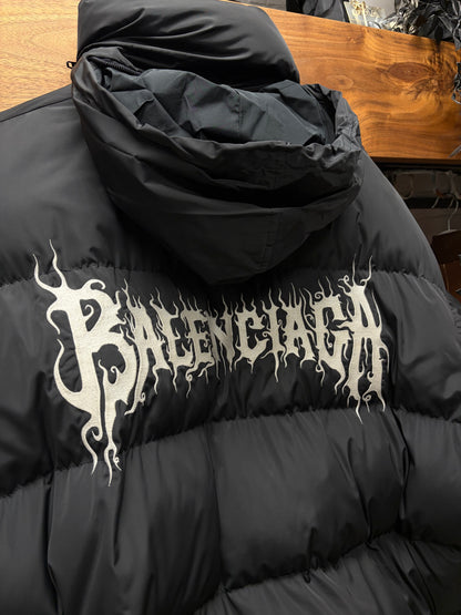 AW2024 Balenciaga ‘DIY Metal Logo’ Oversized Down Fill Puffer Jacket