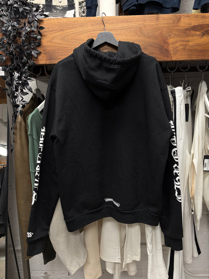 Chrome Hearts 1998 ‘Scroll Logo’ Black Pullover Hoodie