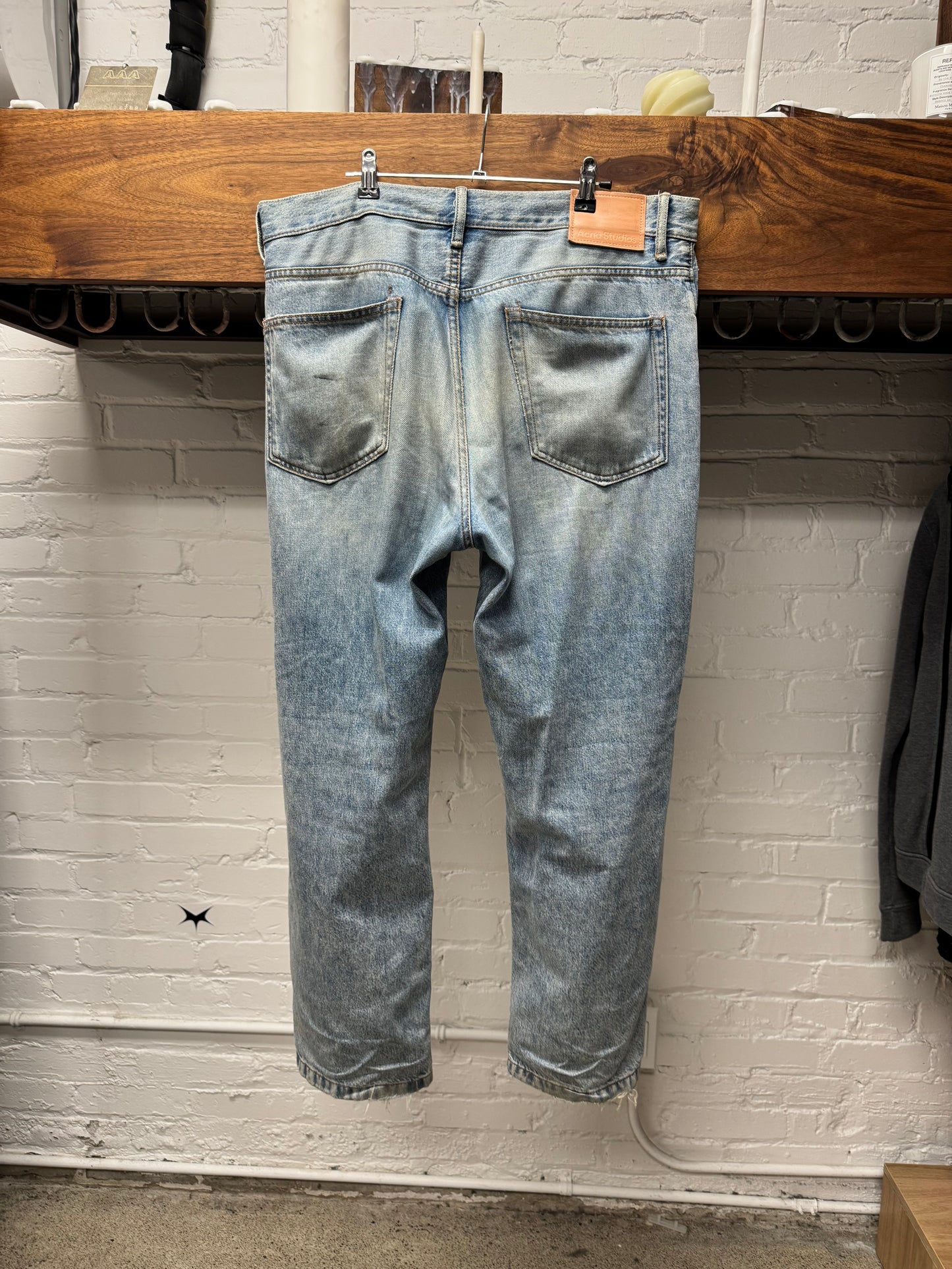 Acne Studios ‘1991’ Light Wash Blue Wide Leg Denim