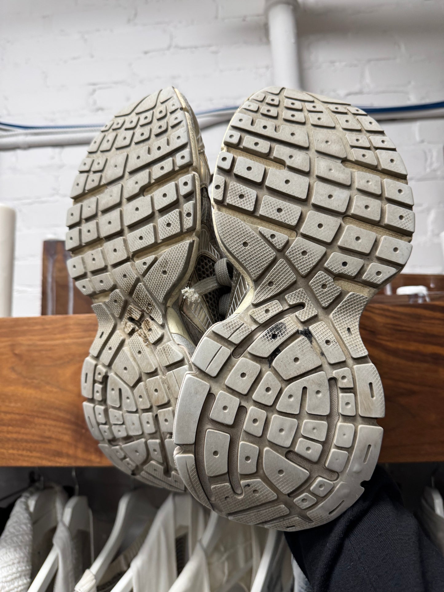 Balenciaga ‘3XL’ Cream/White Worn Out Oversized Sneakers