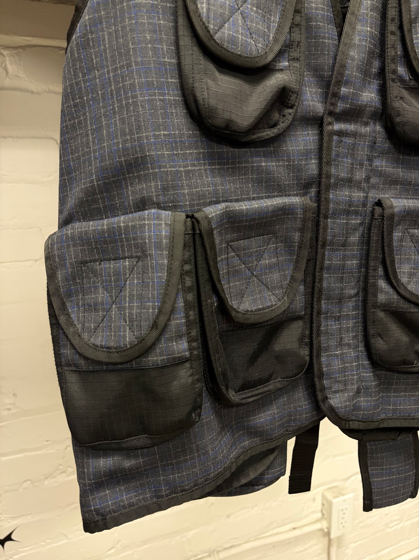 SS2019 Junya Watanabe Plaid Tactical Cargo Vest