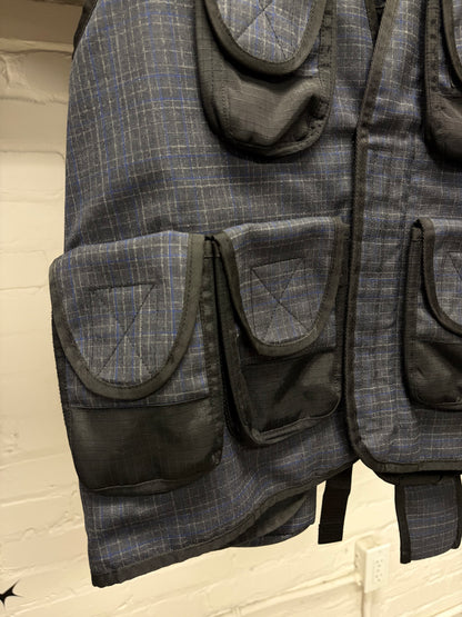 SS2019 Junya Watanabe Plaid Tactical Cargo Vest