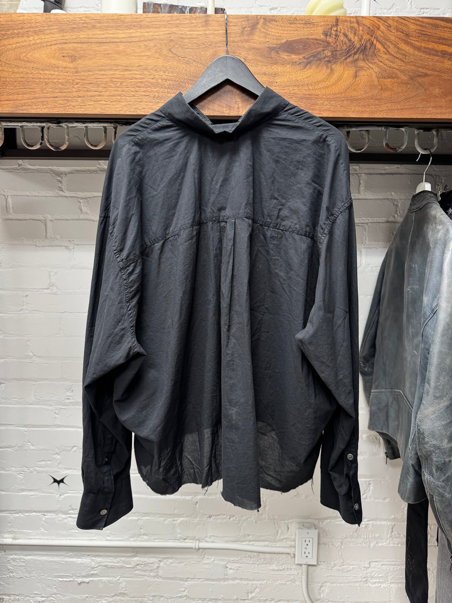 Our Legacy ‘Borrowed BD Shirt’ With Cropped Raw Hem
