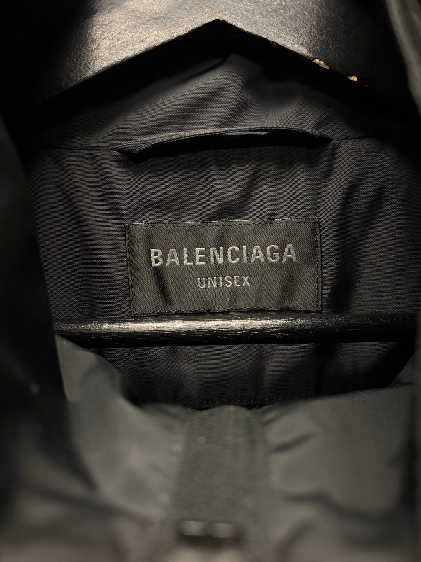 Balenciaga Black/Blue Basic Logo Windbreaker
