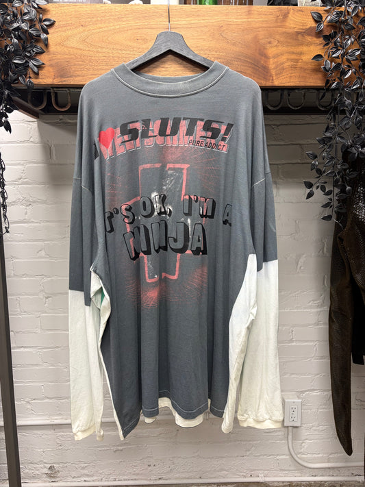 AW2019 Vetements ‘I ❤️ Sluts’ Trompe L’œil Long Sleeve Shirt