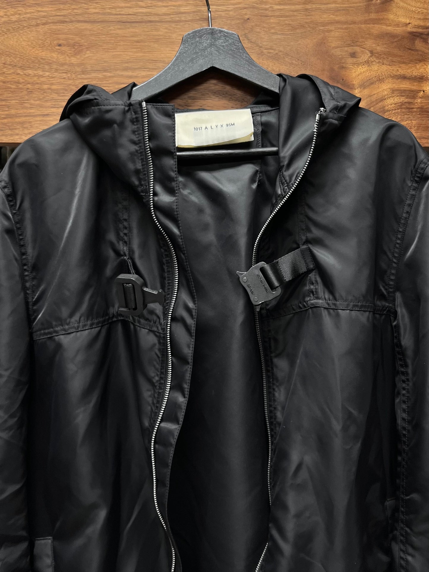 Alyx Studios ‘Roller Buckle’ Black Zip-Up Shell Jacket