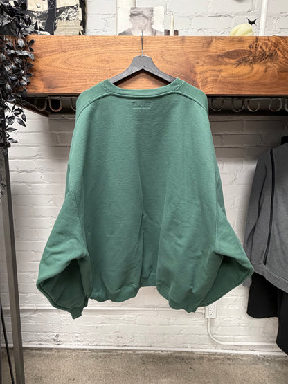 Vetements ‘Polezi’ Dropped Shoulder Oversized Green Sweatshirt