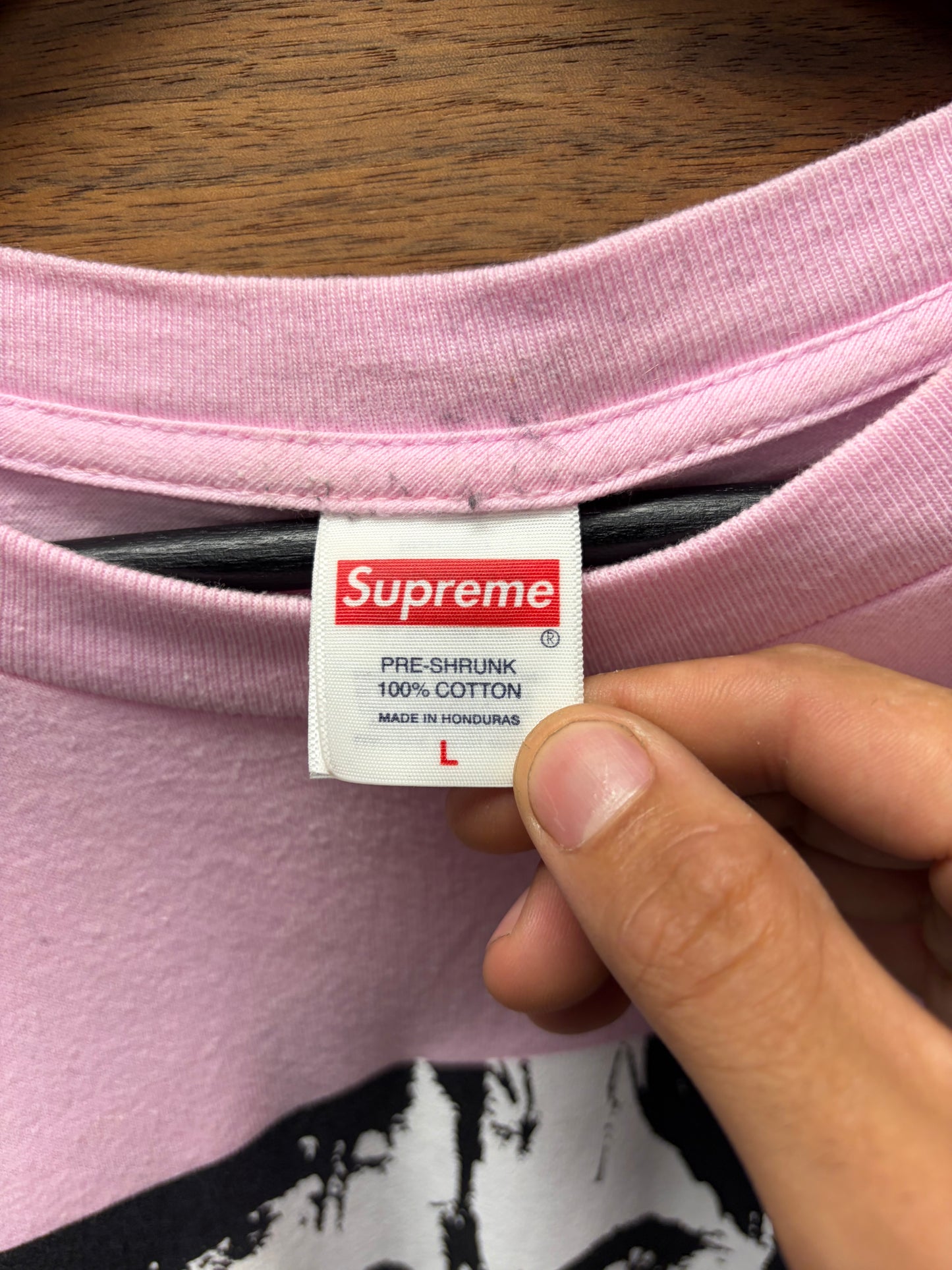 AW2025 Supreme ‘The Exorcist’ Pink/Black Long Sleeve T-Shirt