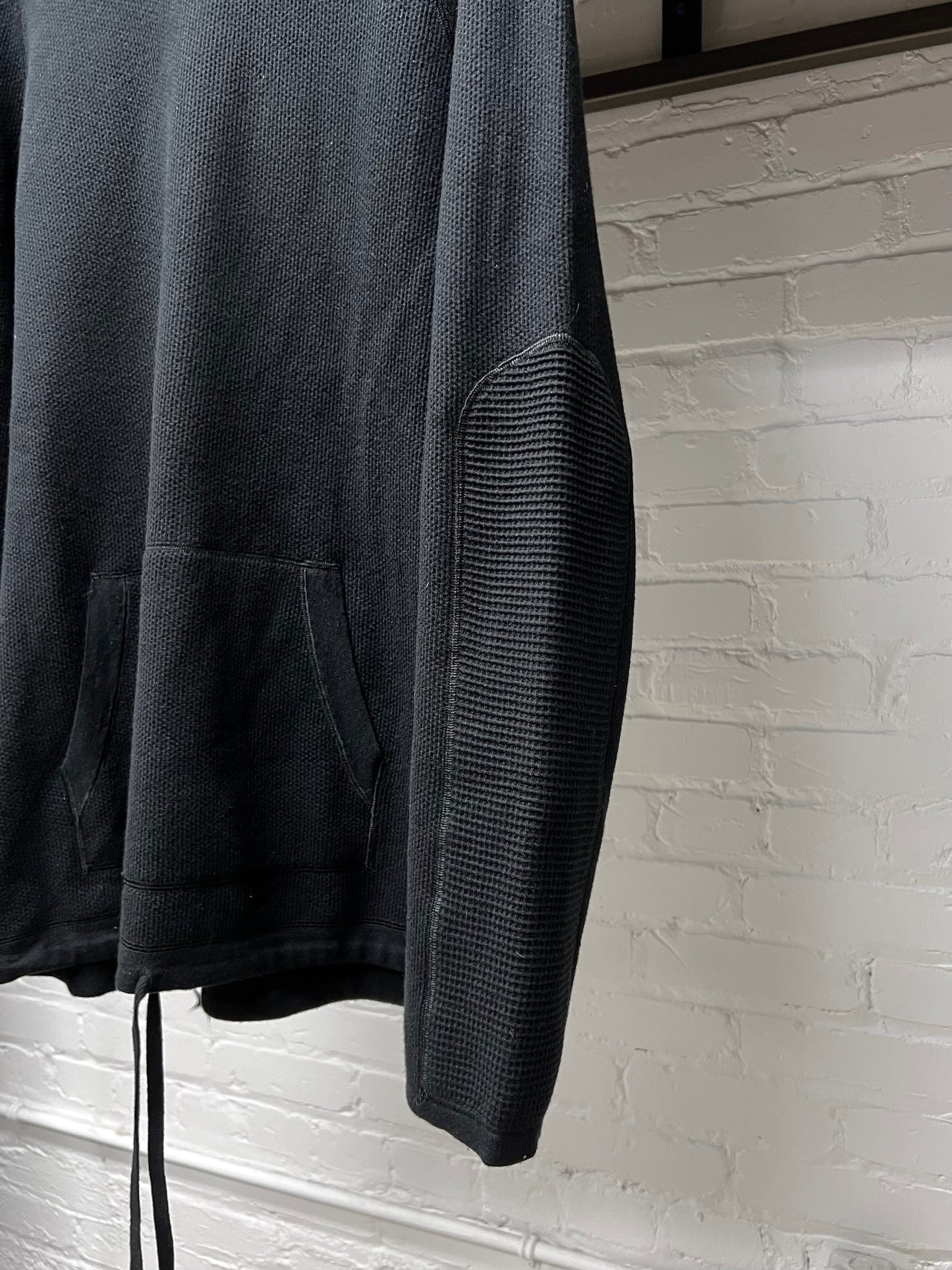 Helmut Lang Black Thermal ‘Bondage’ Hoodie