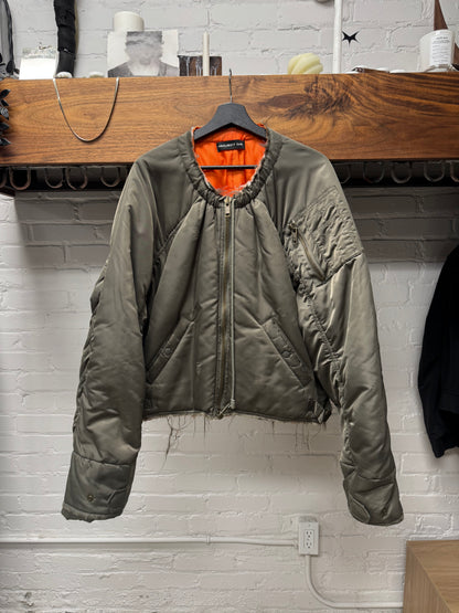 AW2024 Project GR ‘Reconstructed’ Raw Hem Military Bomber Jacket
