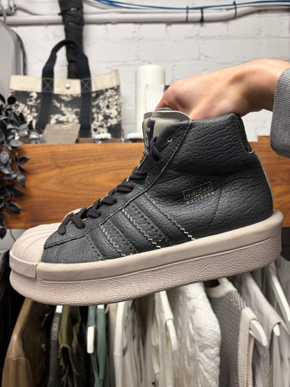 Rick Owens x Adidas ‘Mastadon Pro Model’ Premium Leather High Top Sneakers