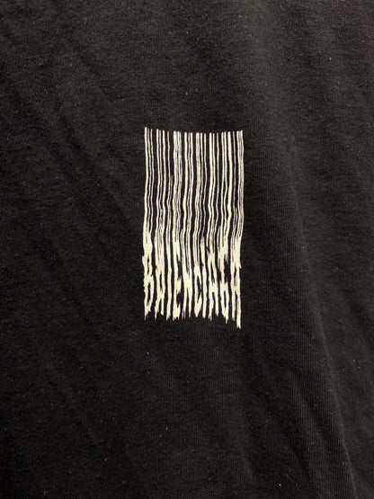 2021 Balenciaga ‘Trippy Barcode Logo’ Black Graphic T-Shirt