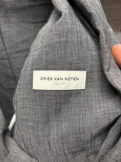 Dries Van Noten Grey Cotton/Linen Blend Blazer