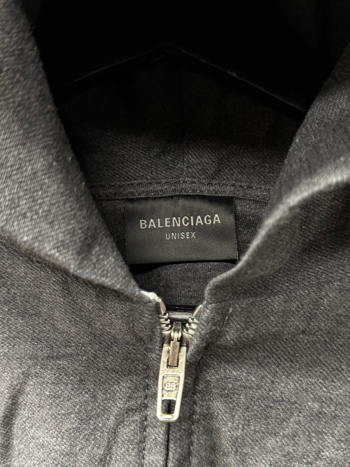 SS2025 Balenciaga ‘Trompe L’œil’ Zip Up Hoodie