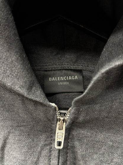 SS2025 Balenciaga ‘Trompe L’œil’ Zip Up Hoodie