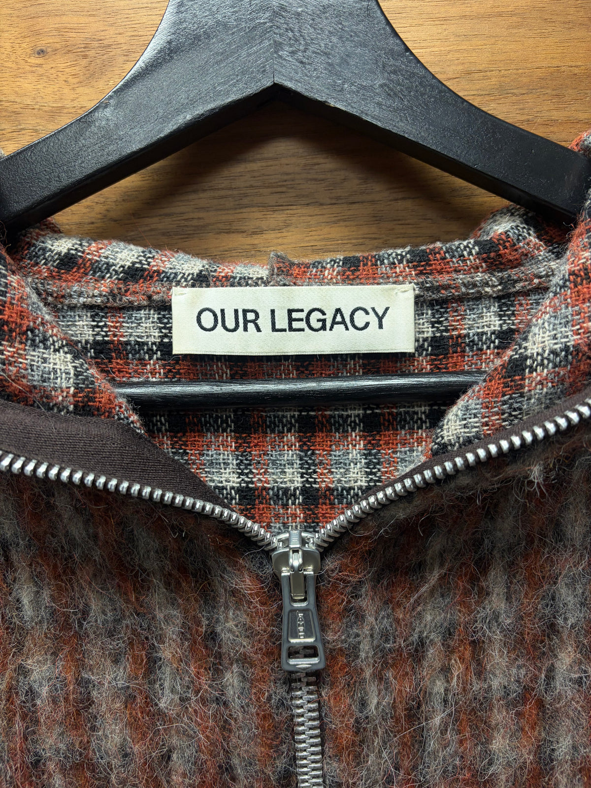 Our Legacy ‘Gimp’ Plaid Full Zip Hoodie