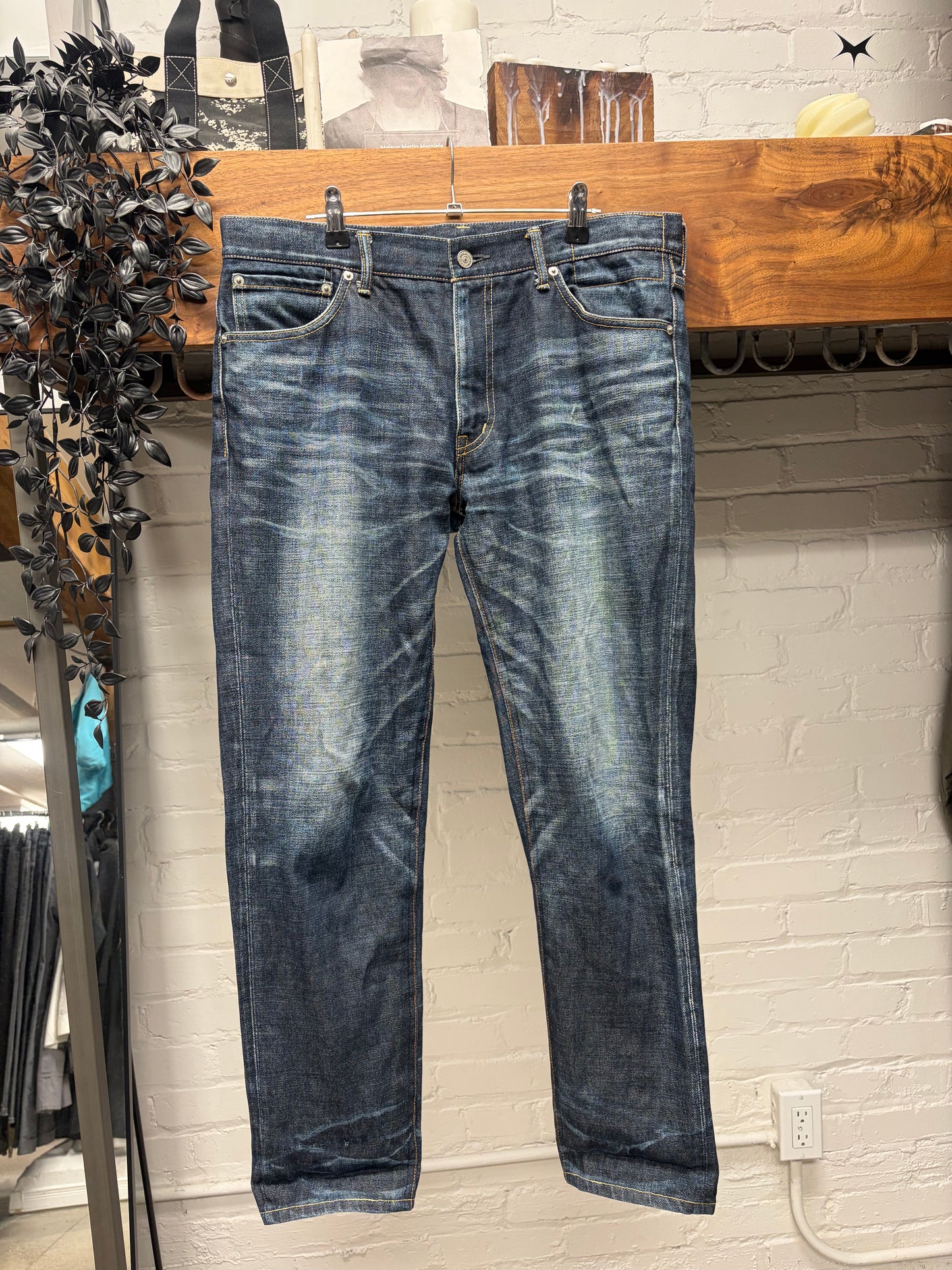 Visvim Raw Selvedge Blue ‘Social Sculpture Denim’ Bootcut Jeans