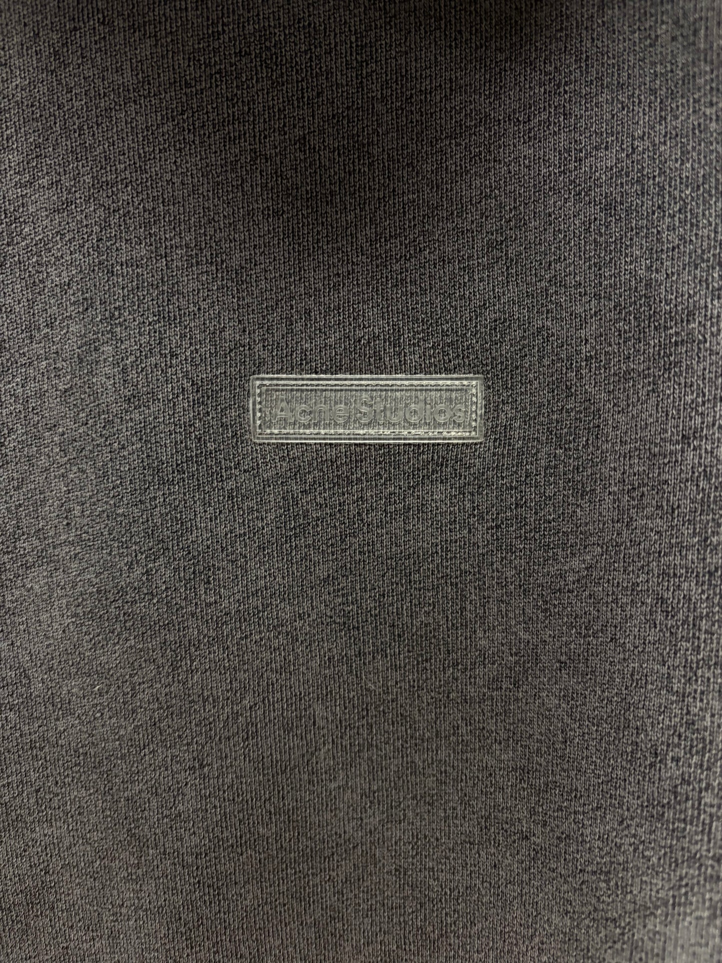 Acne Studios ‘Patch Logo’ Organic Cotton Cropped Pullover Hoodie