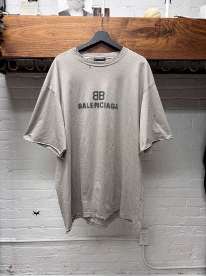 AW2021 Balenciaga ‘Mosaic Logo’ Oversized T-Shirt