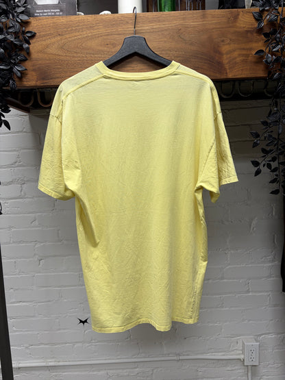 AW2018 Raf Simons ‘Drugs’ Yellow Short Sleeve Graphic T-Shirt