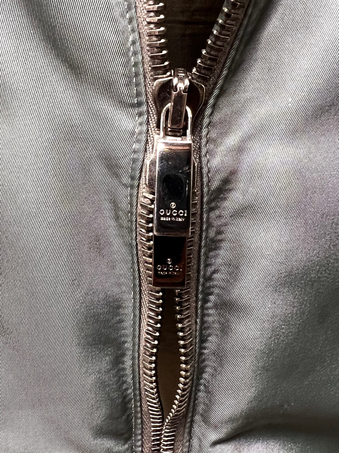 1997 Gucci by Tom Ford ‘Flat Padded’ Teal Blue Puffer Jacket