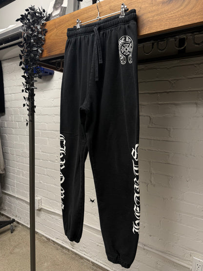 Chrome Hearts ‘Fuck You’ Black Horseshoe Logo Sweatpants
