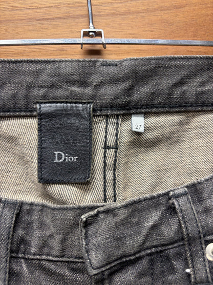 Dior Homme by Kris Van Assche ‘Clawmark’ Washed Grey Skinny Jeans