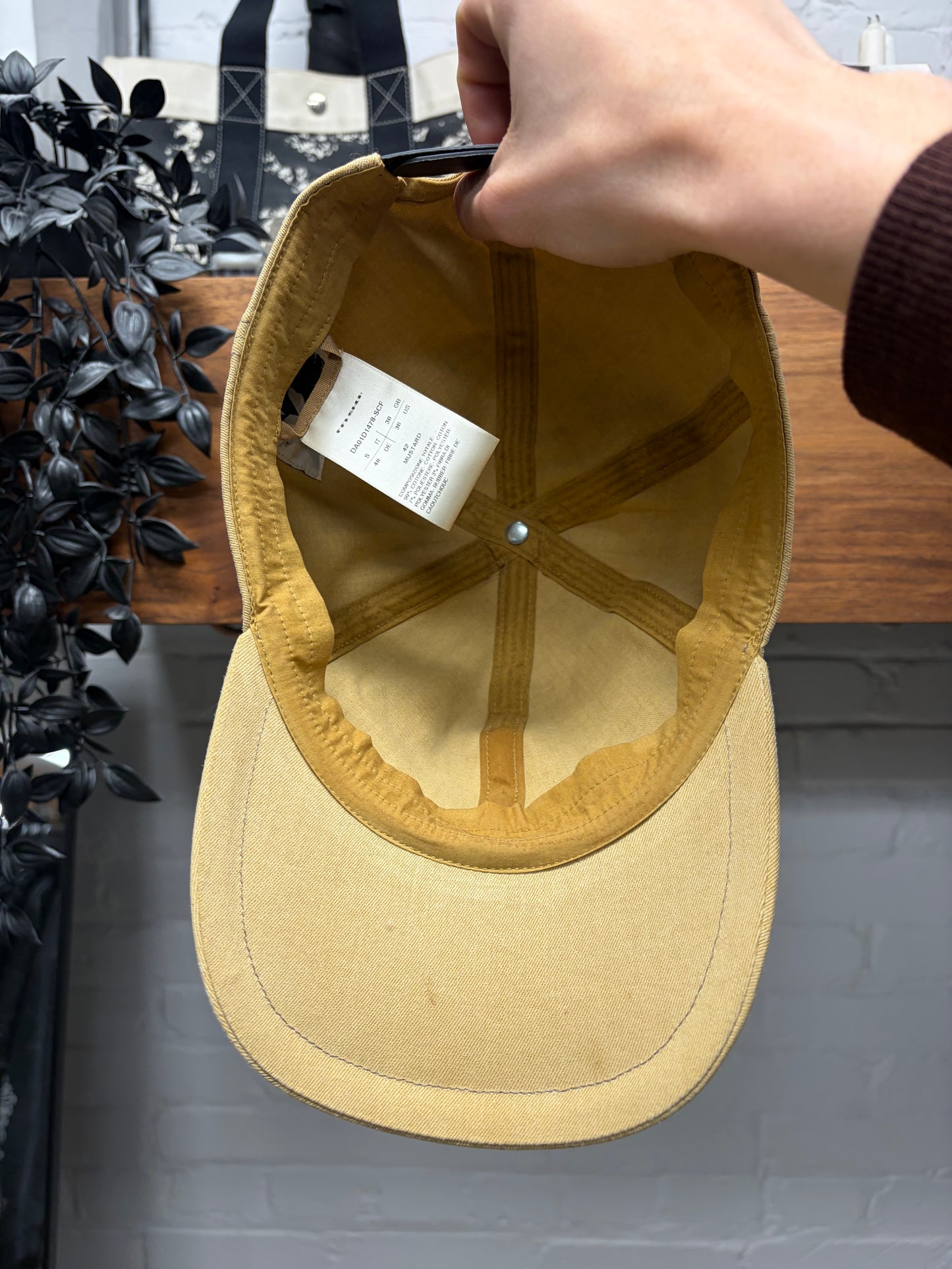 Rick Owens DRKSHDW ‘Mustard’ Dark Yellow Strap Back Hat