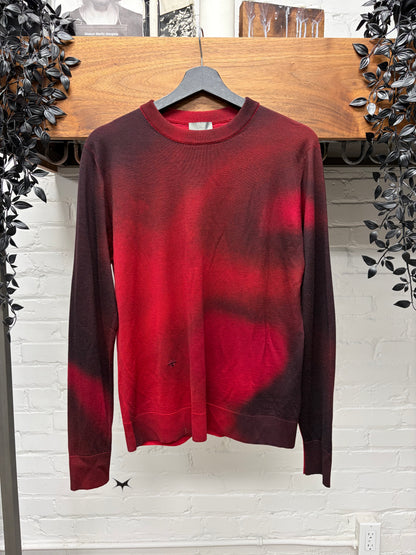 Dior Homme Virgin Wool Lightweight ‘Bee Logo’ Embroidered Knit Sweater