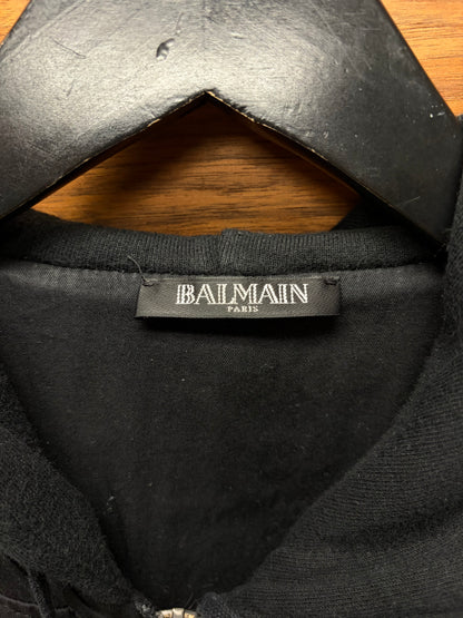 Balmain by Christophe Decarnin Tactical Zip-Up Sleeveless Hoodie