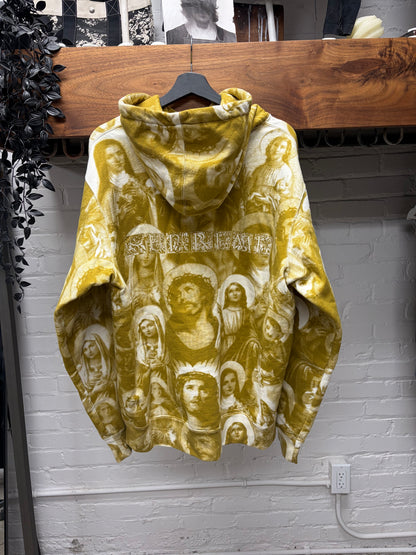 Supreme ‘Jesus & Mary’ Gold/White Hoodie