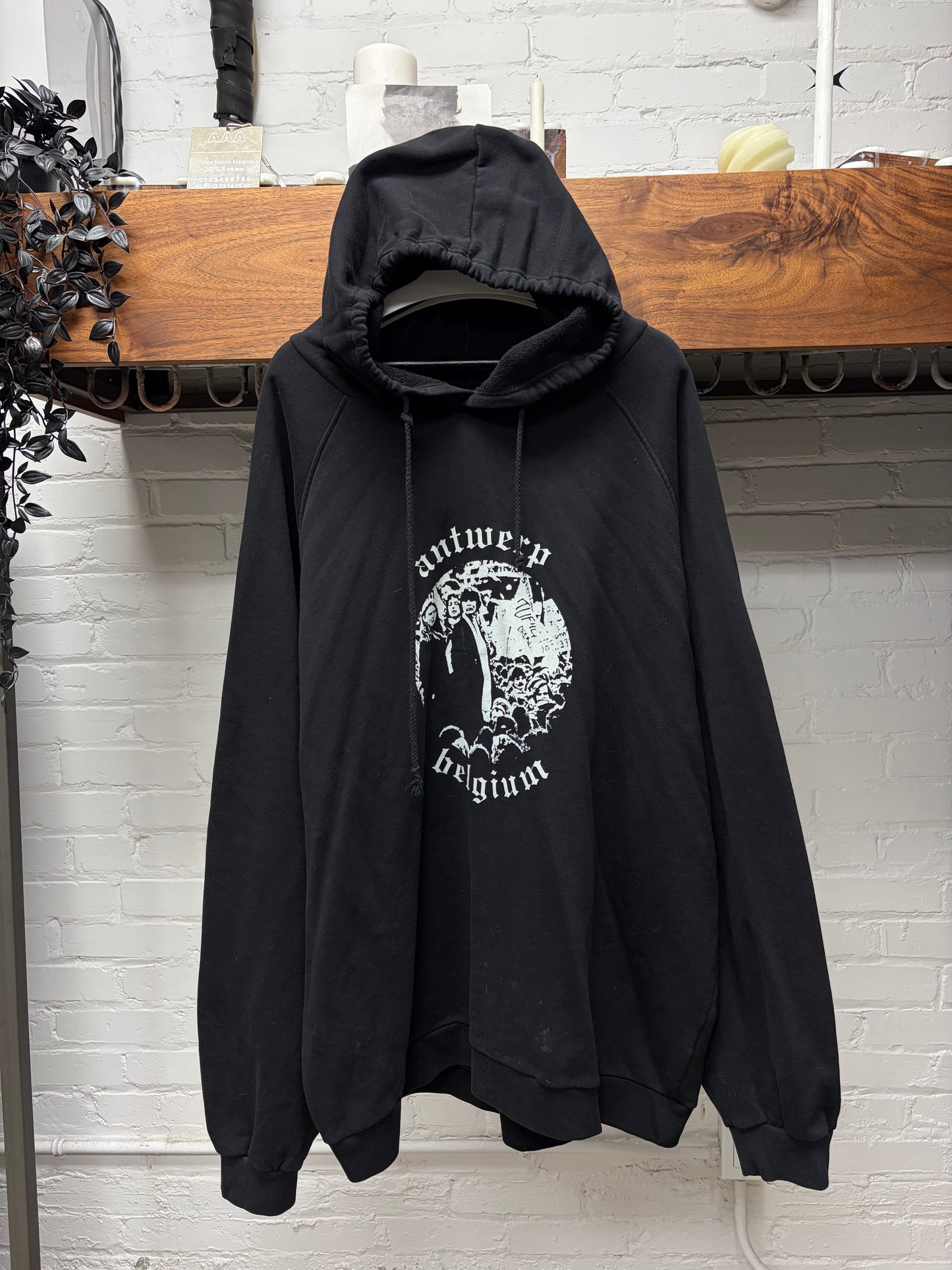 Raf Simons Archive Redux ‘Antwerp’ Black Oversized Hoodie