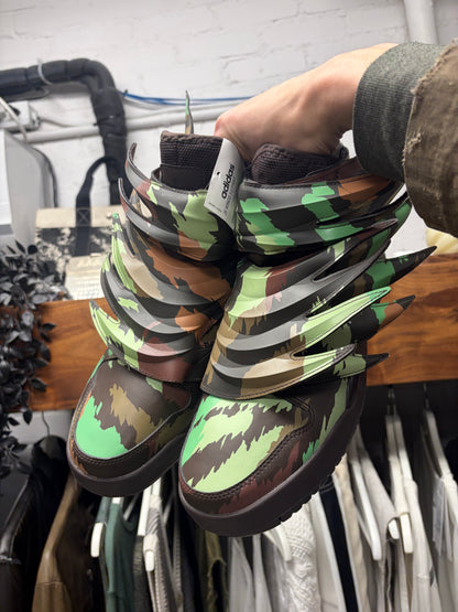 2015 Jeremy Scott x Adidas Wings 3.0 Camouflage High Top Sneakers