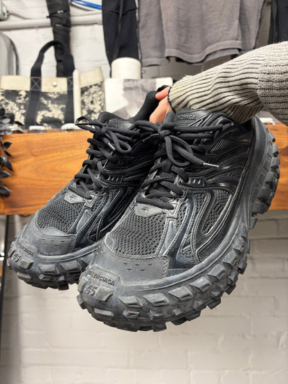 Balenciaga ‘Defender’ Tire Sole Black Low Top Sneakers