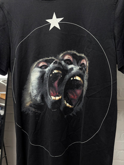 SS2016 Givenchy by Ricardo Tisci ‘Screaming Monkeys’ Black Graphic T-Shirt