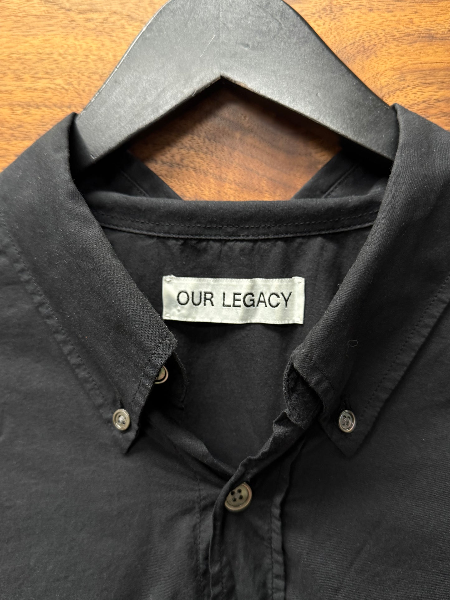 Our Legacy ‘Borrowed BD Shirt’ With Cropped Raw Hem