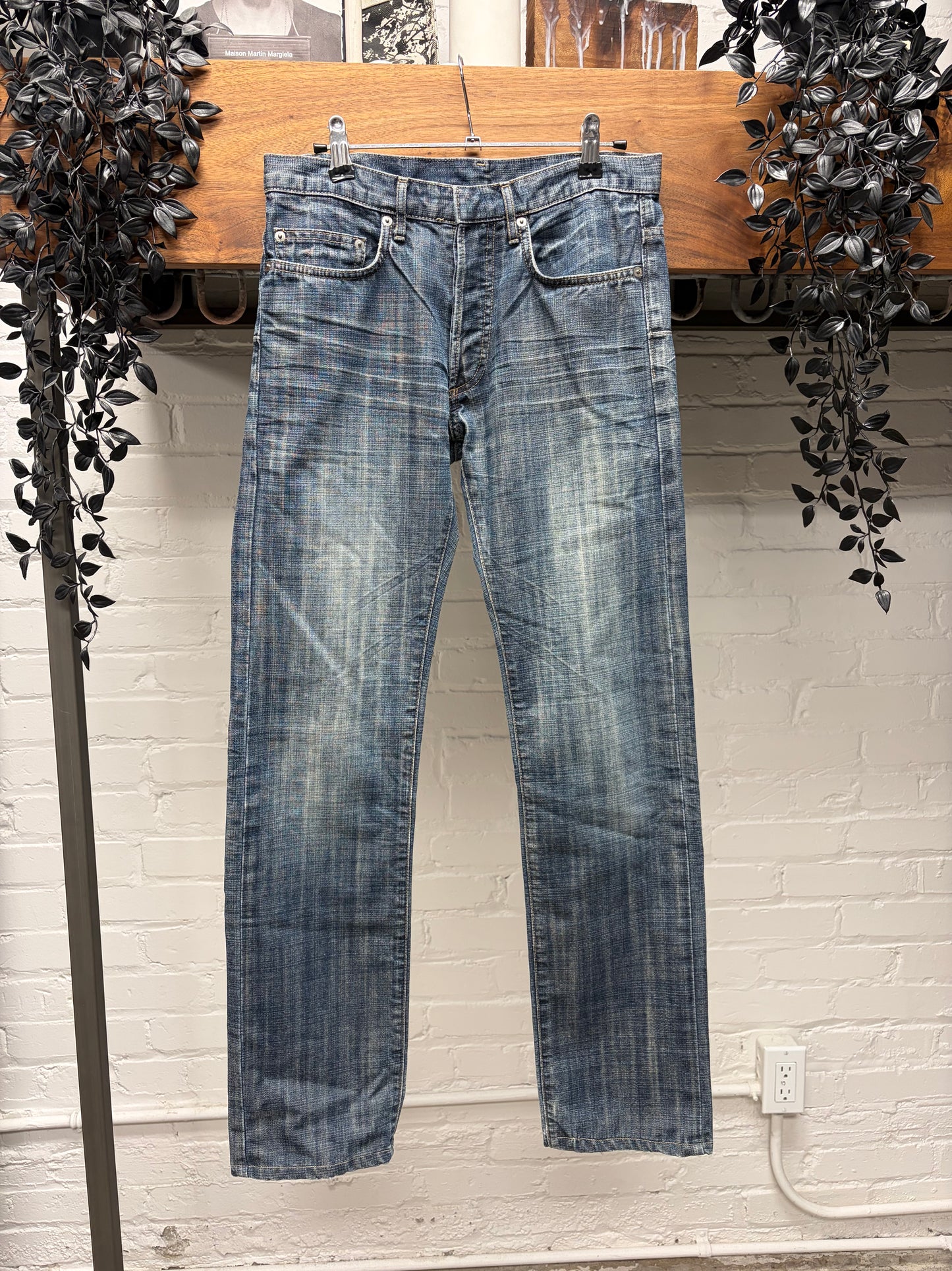 Dior Homme Dark Washed Blue Skinny Jeans