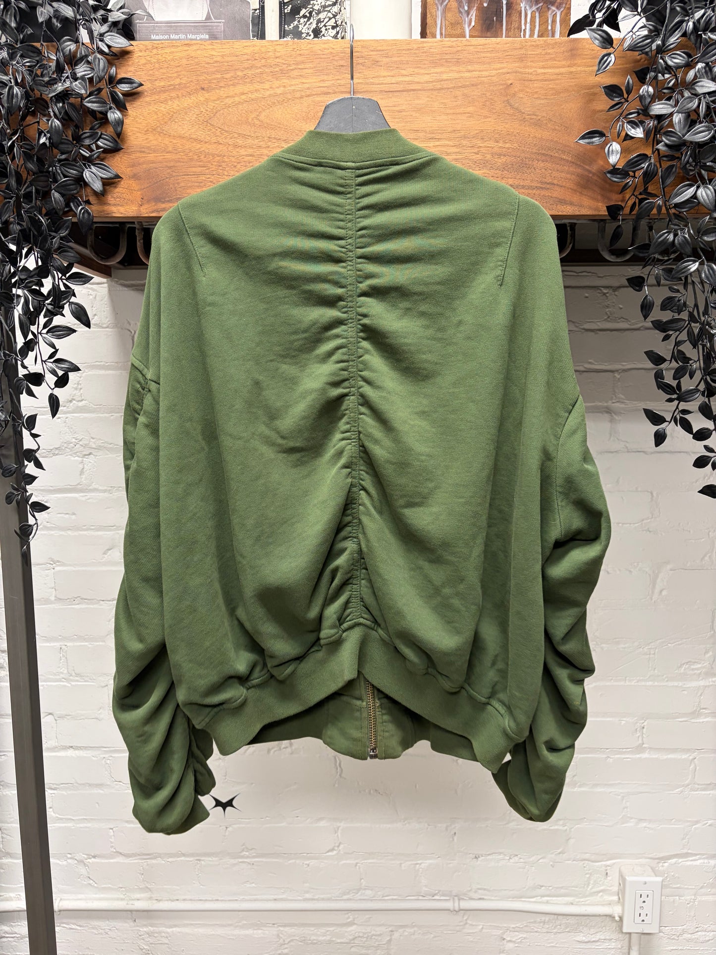 Haider Ackermann ‘Perth’ Thorn Embroidered Zip Up Bomber Sweatshirt
