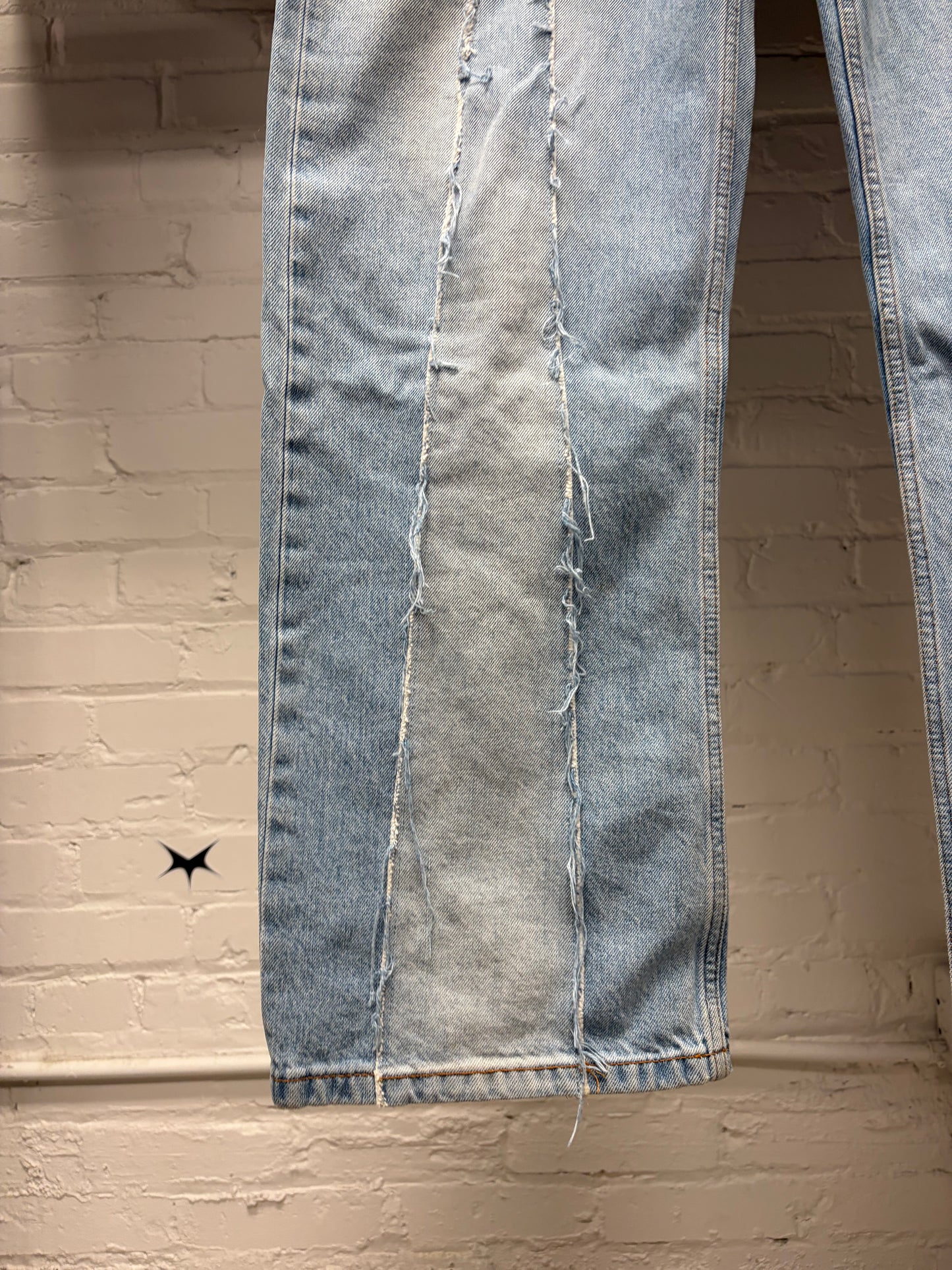 Marni Distressed Blue Distressed Repair Denim