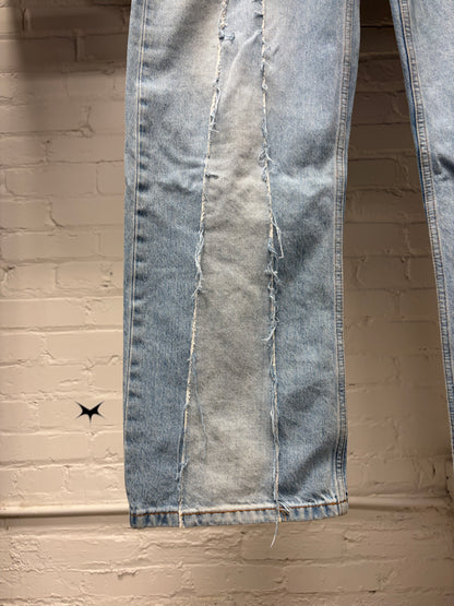 Marni Distressed Blue Distressed Repair Denim