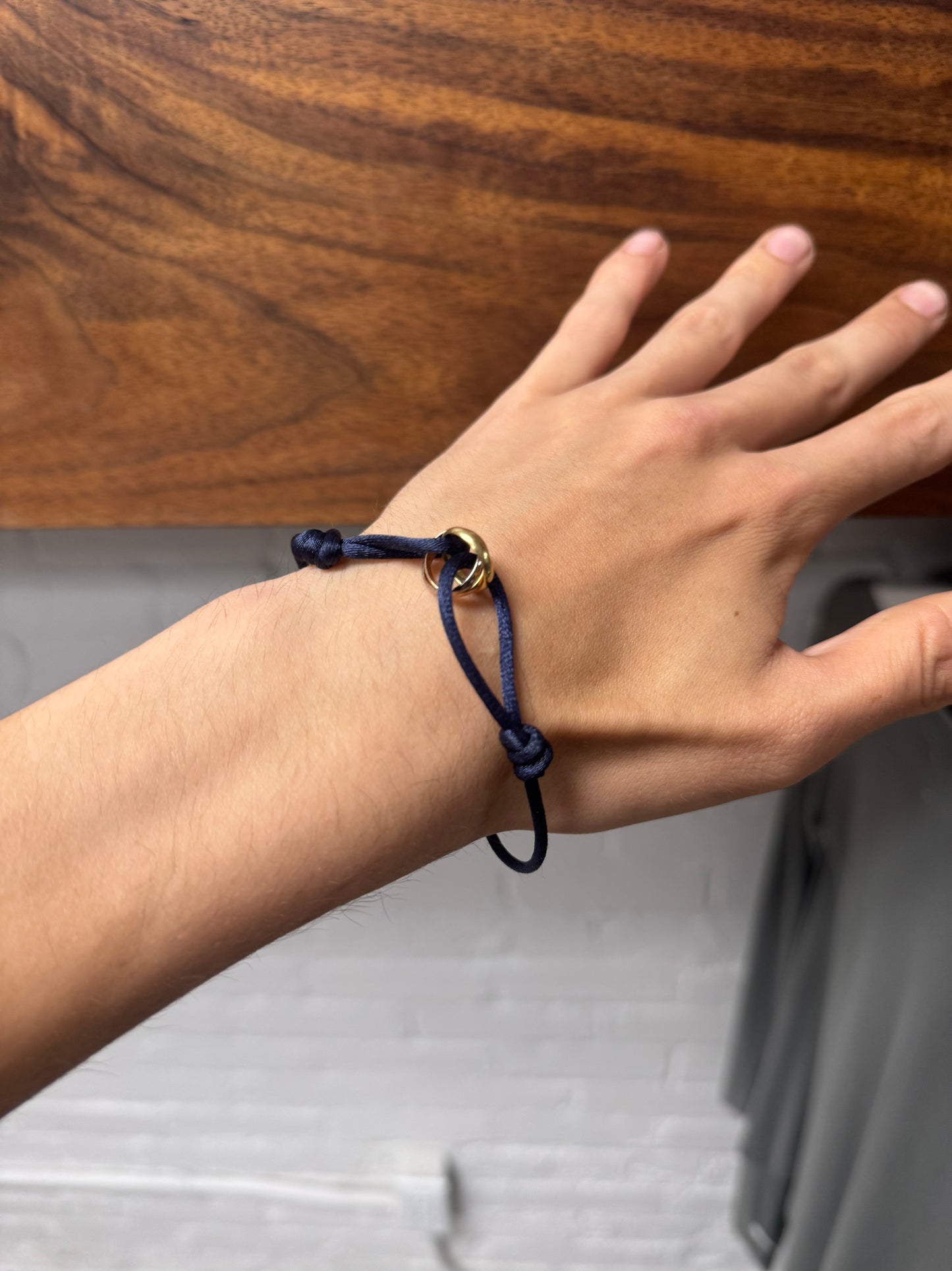Cartier 18K Gold ‘Trinity Bracelet’ on Cord
